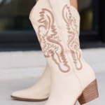 Amaya Beige Cowboy Boot