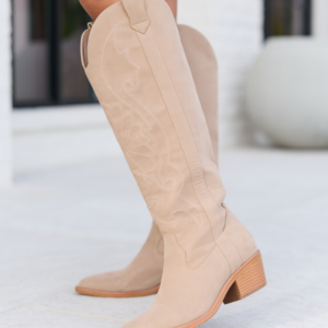 Shania Tan Tall Cowboy Boots
